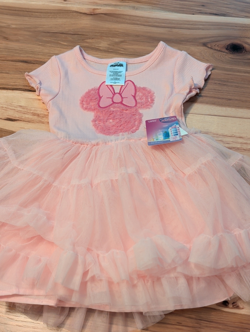 Pink Minnie Mouse Tulle Skirt Dress for Kids